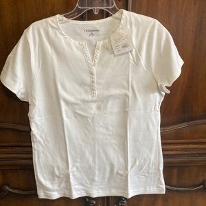 Ladies shirt white Button up size XL by Croft & Barrows
